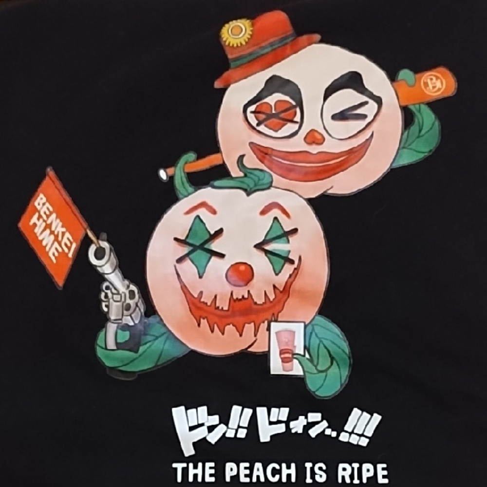 Benkei Hime  Black Graphic Tee - Short Sleeve